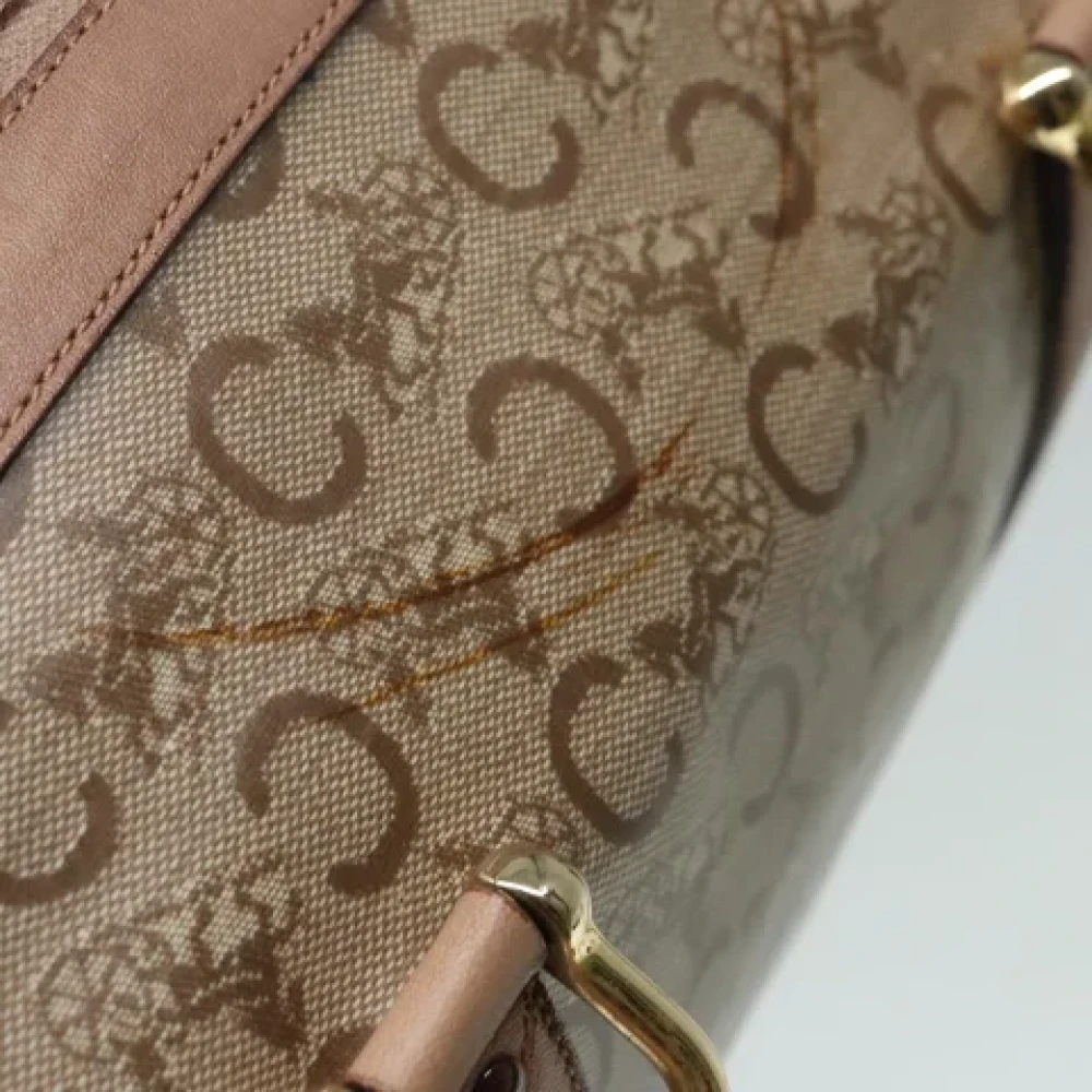 Celine Vintage Pre-owned Canvas handbags Beige Dames