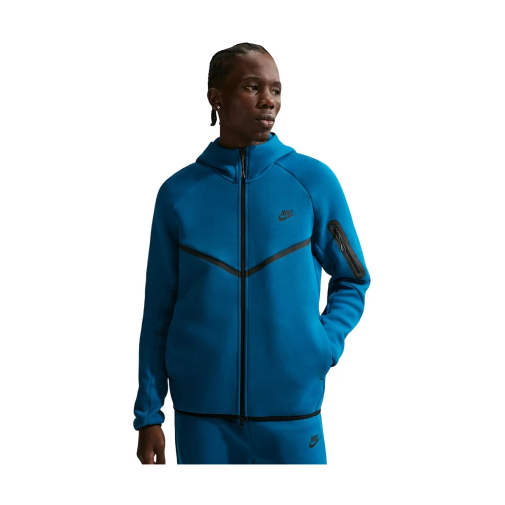 Nike Hombre Azul - Sudadera Con Capucha Y Cremallera Completa Tech Fleece Windrunner - Sport - S