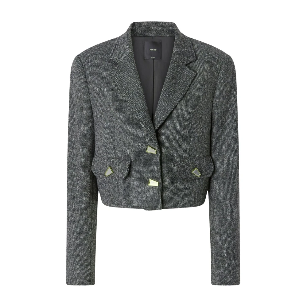 Pinko Stijlvolle Jas voor Vrouwen Black Dames
