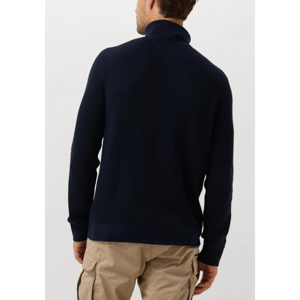 Tommy Jeans Blauwe Coltrui Slim Fit Blue Heren