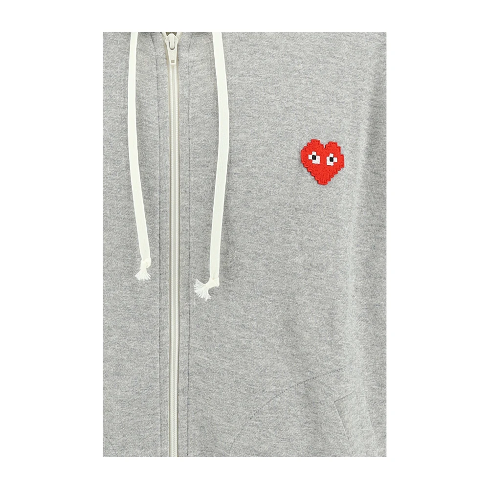 Comme des Garçons Play Herenhoodie met capuchon Gray Heren