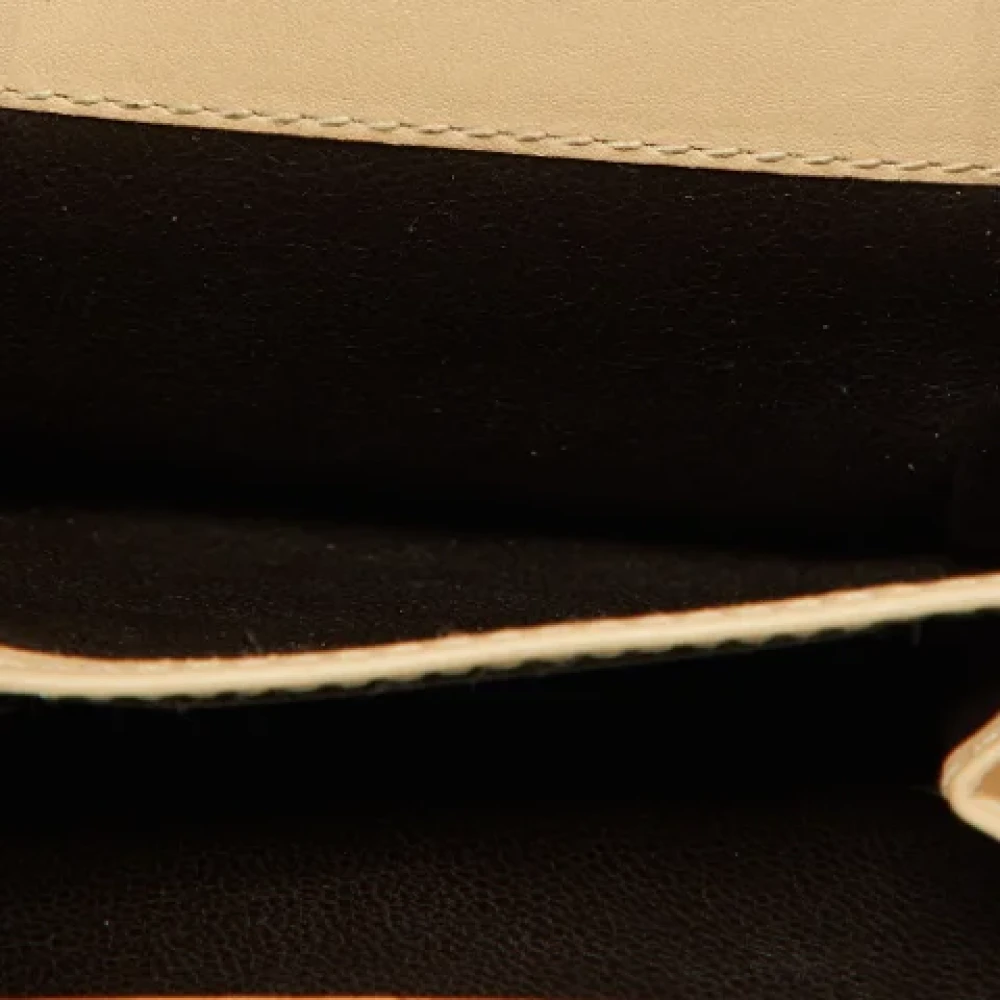 Gucci Vintage Pre-owned Leather wallets Beige Dames