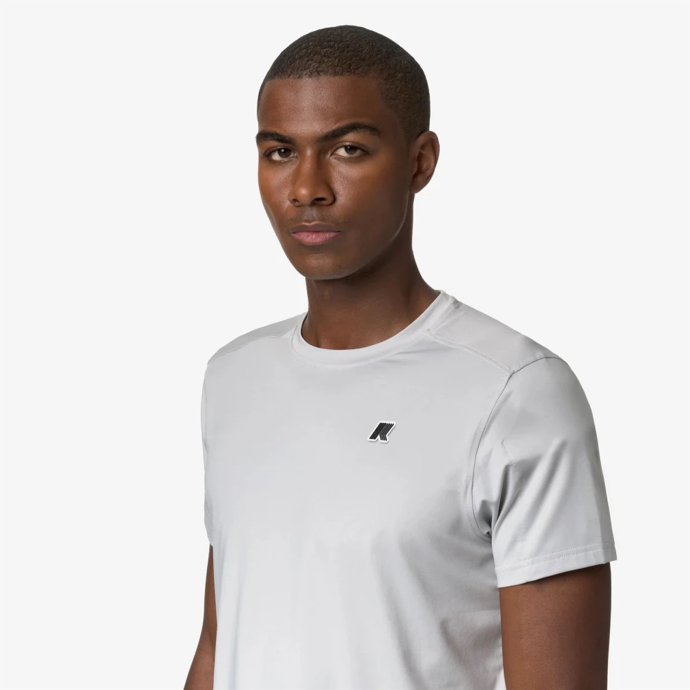 K-way Stijlvolle T-Shirt en Polo Collectie Gray Heren