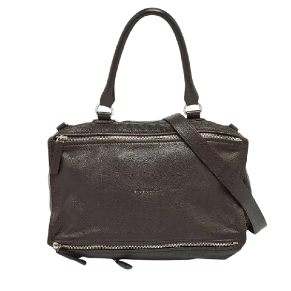 Givenchy Pre-owned Leather handbags Brown Dames