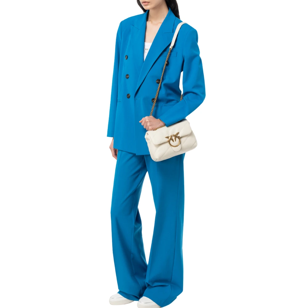 pinko Love Puff Mini Cl Sheep Nappa White Dames