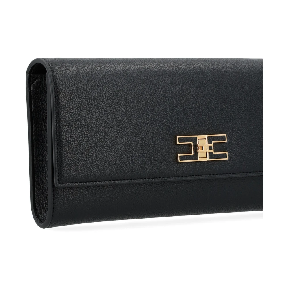 Elisabetta Franchi Zwarte Tas Bs32A51E2-110 Black Dames