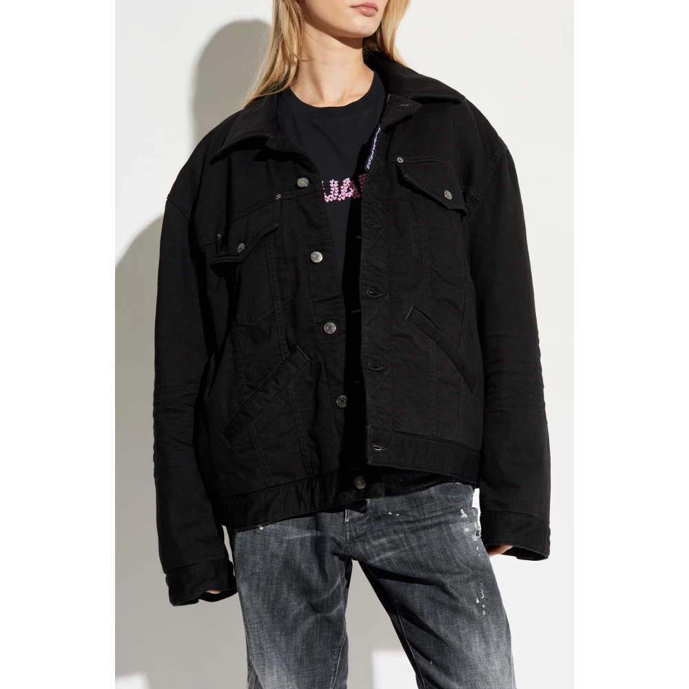 Dsquared2 Denim jas Black Dames