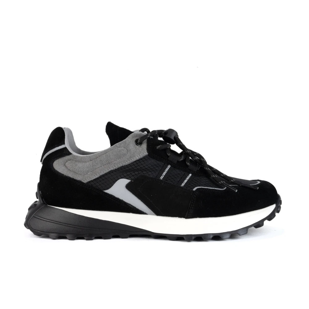 La Conte Zwarte Sneakers voor Mannen Heren Schoenen