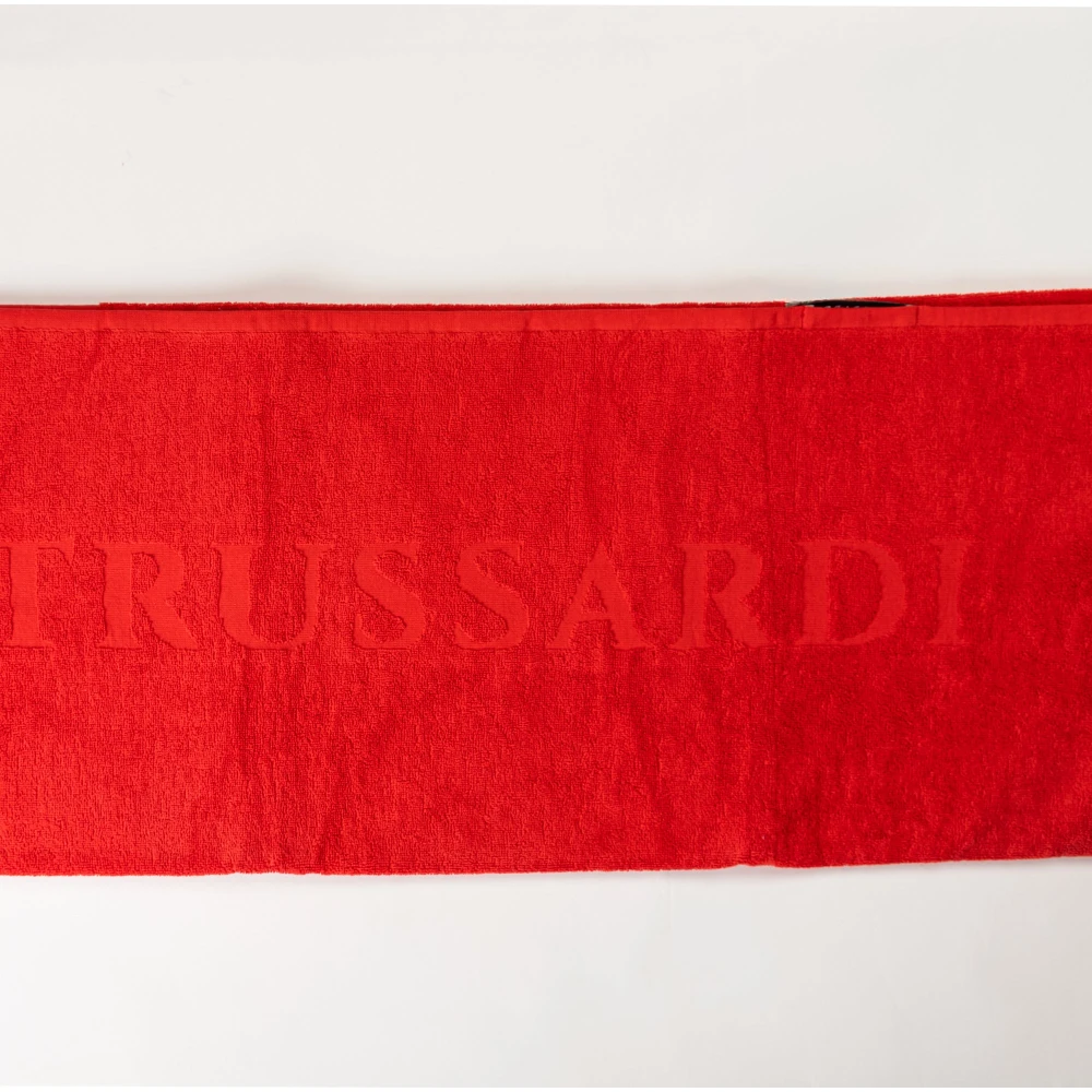 Trussardi Zomer Strandhanddoek Paars Unisex Red Unisex