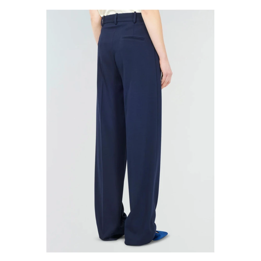 Semicouture Donkerblauwe Broek Blue Dames