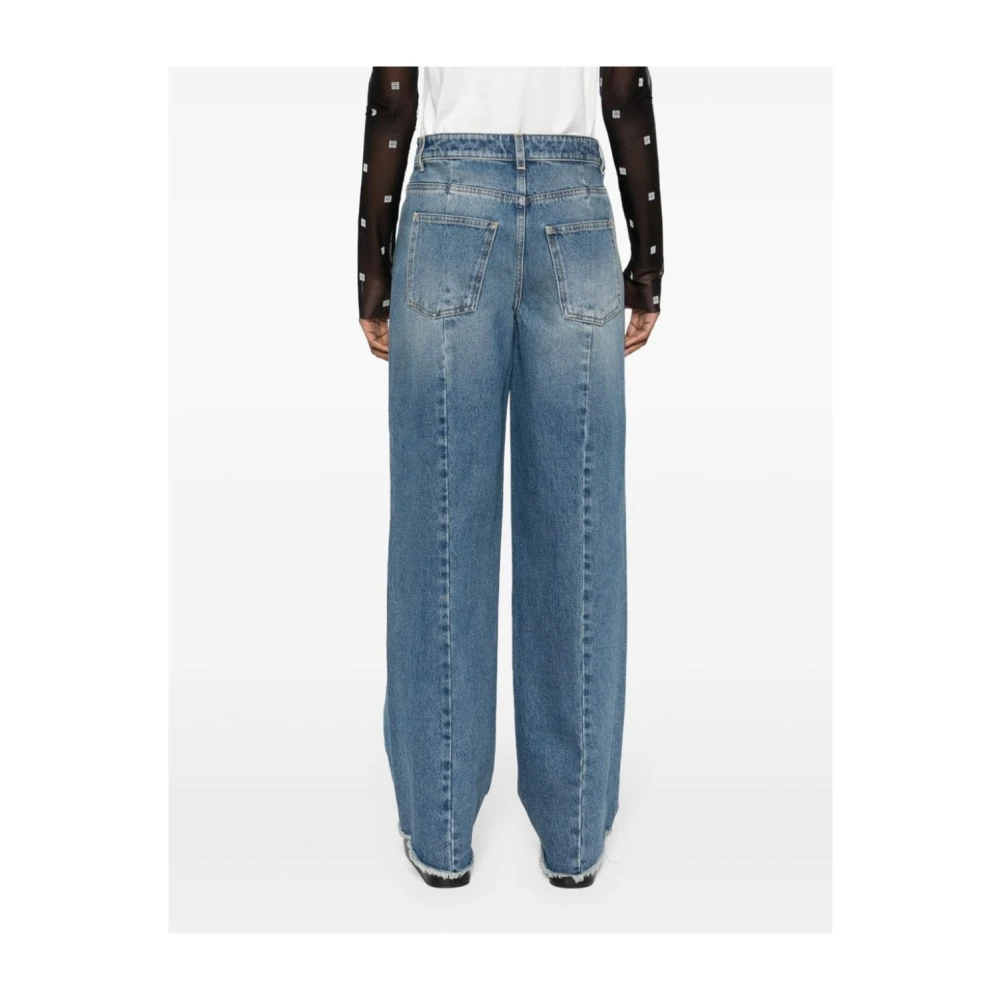 Givenchy Wide Leg Denim Jeans Blue Dames