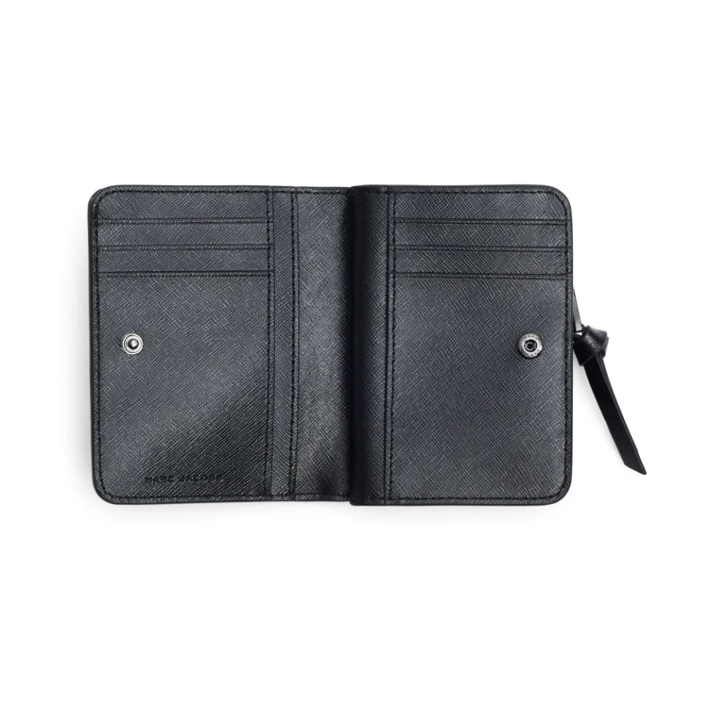 Marc Jacobs Zwarte Leren Logo Plaque Tas Black Dames