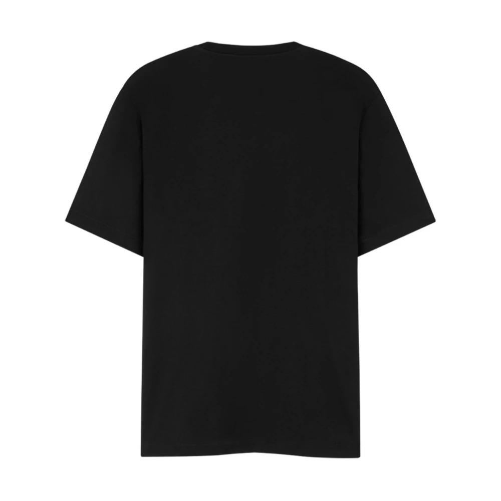 Versace Zwarte Medusa Head Ketting-Link Print Tee Black Heren