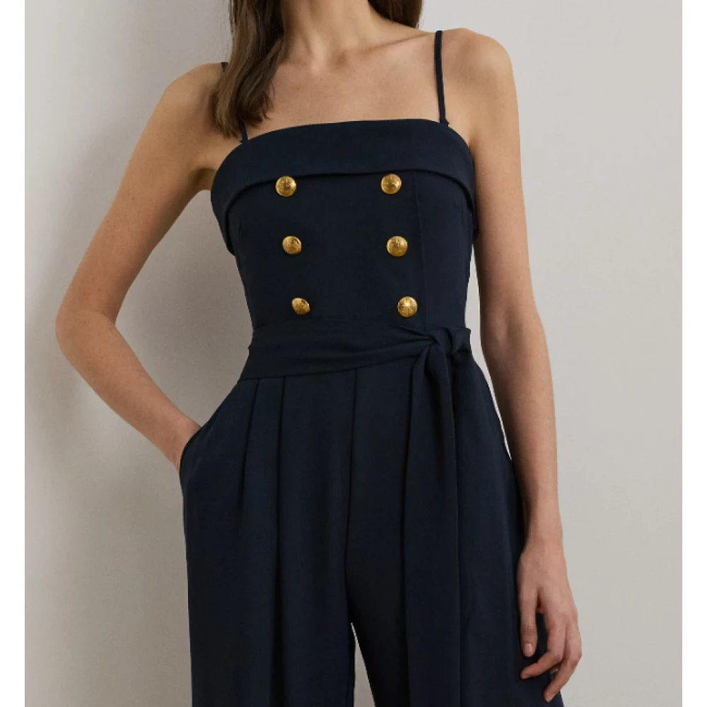 Ralph Lauren Wide-Leg Jumpsuit Blue Dames