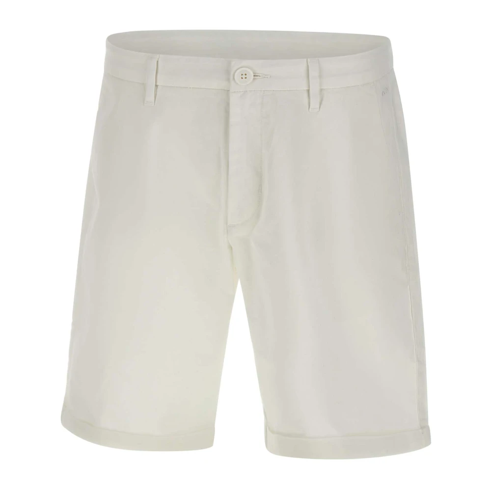 Sun68 Men's White Casual Shorts, W38, Chino Shorts