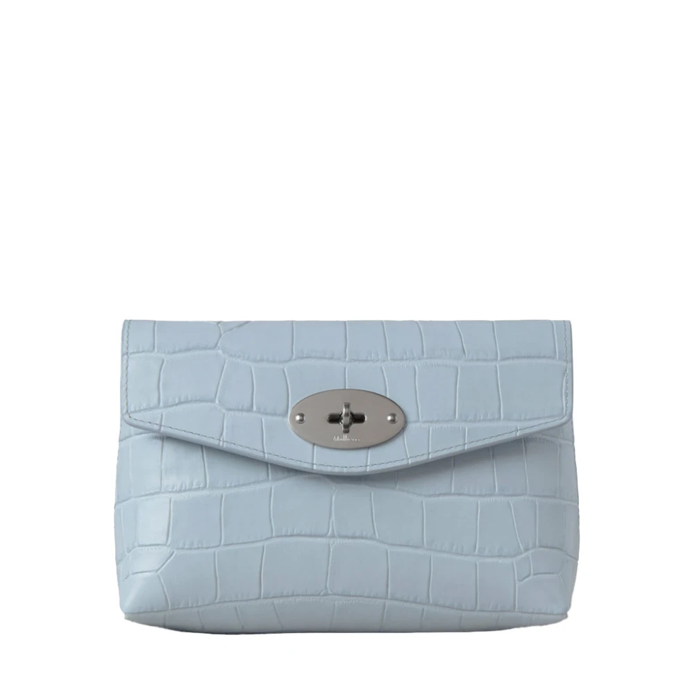 Mulberry Darley Cosmetische Pouch Poplin Blauw Blue Dames