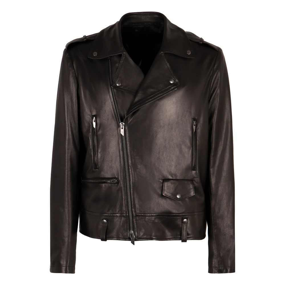 Salvatore Santoro Coats Black Heren