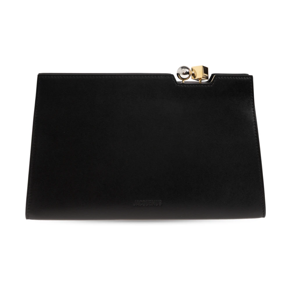 Jacquemus Black Clutches, Female, One Size, Le Salon Clutch