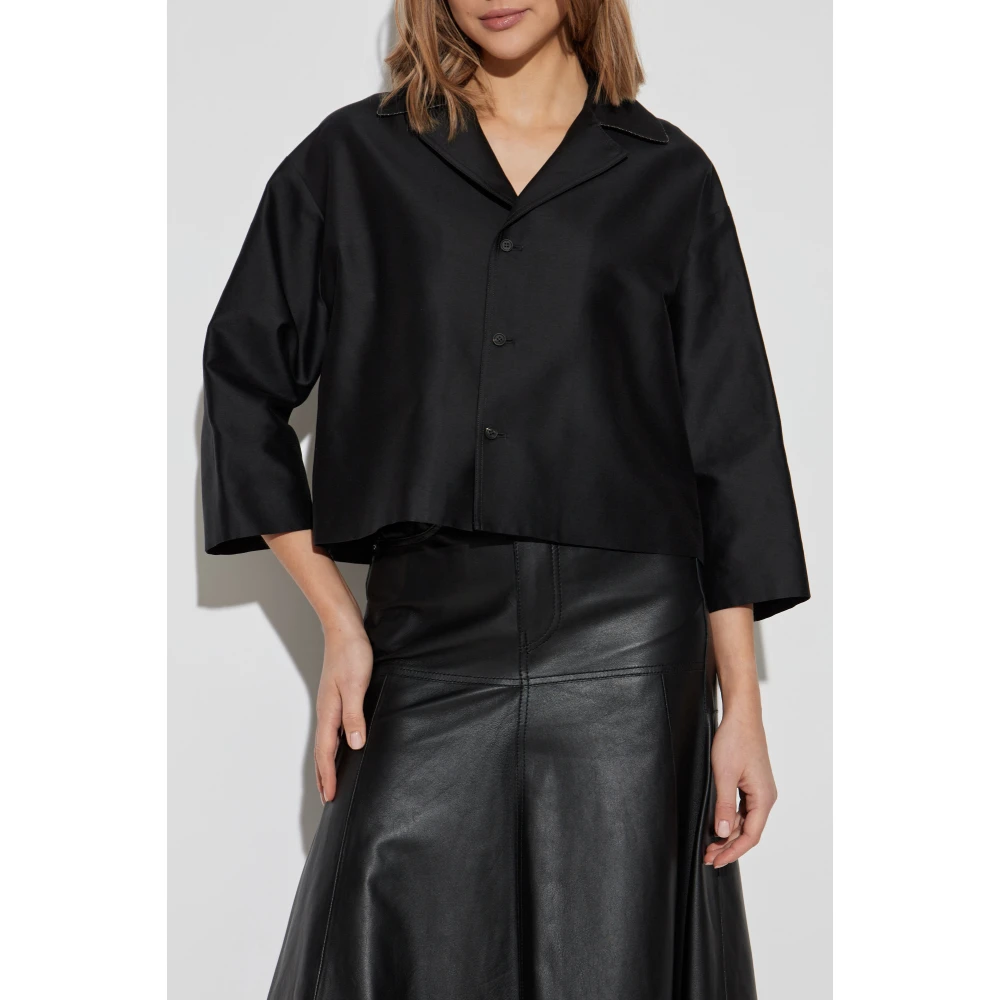 Fabiana Filippi Katoenen shirt Black Dames