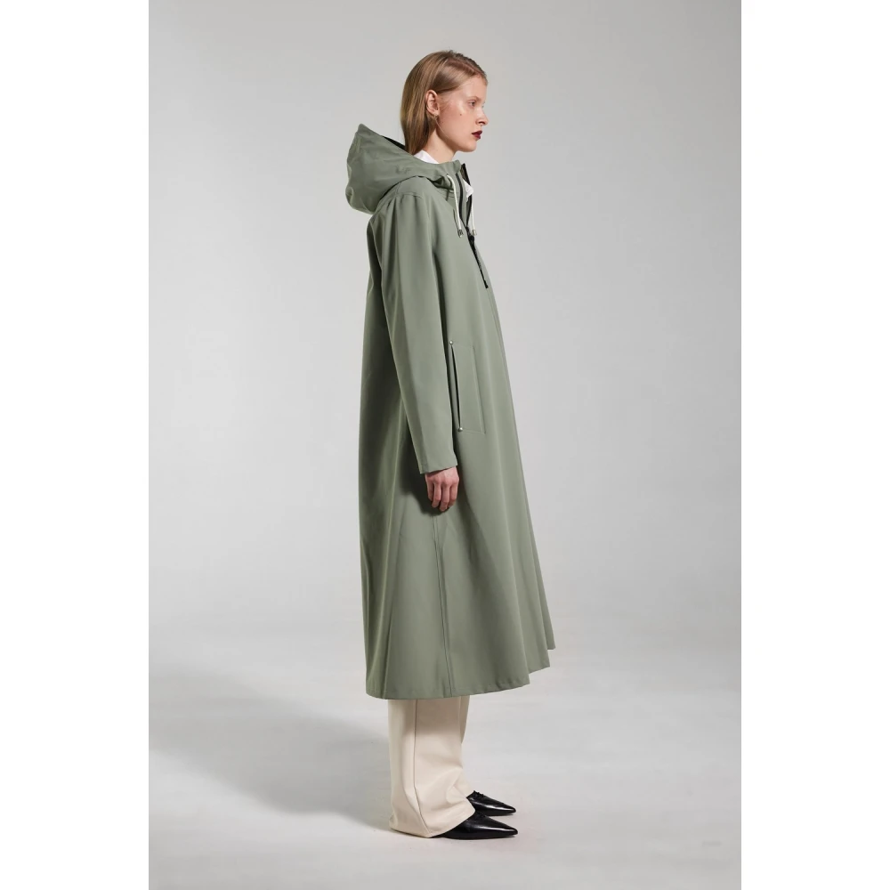Stutterheim Lichtgewicht Matte Rits Regenjas Green Dames