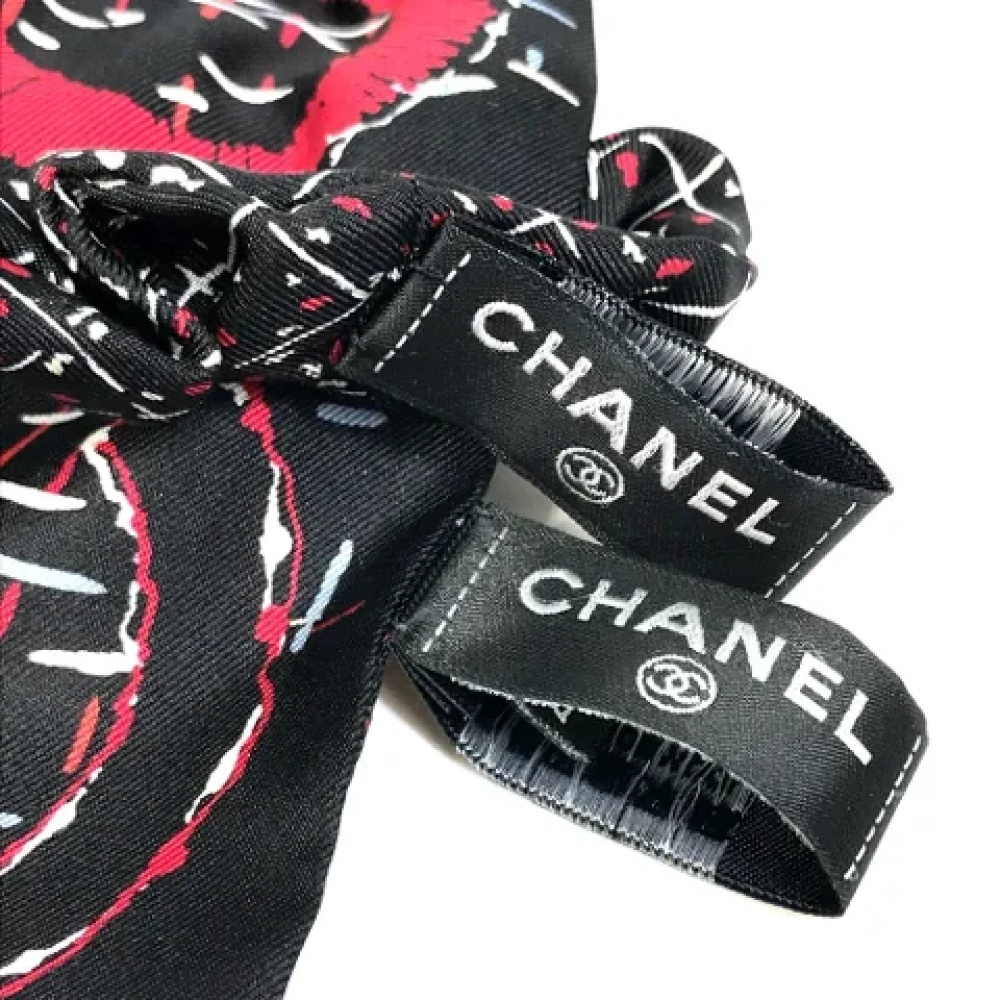 Chanel Vintage Pre-owned Fabric hair-accessories Black Dames