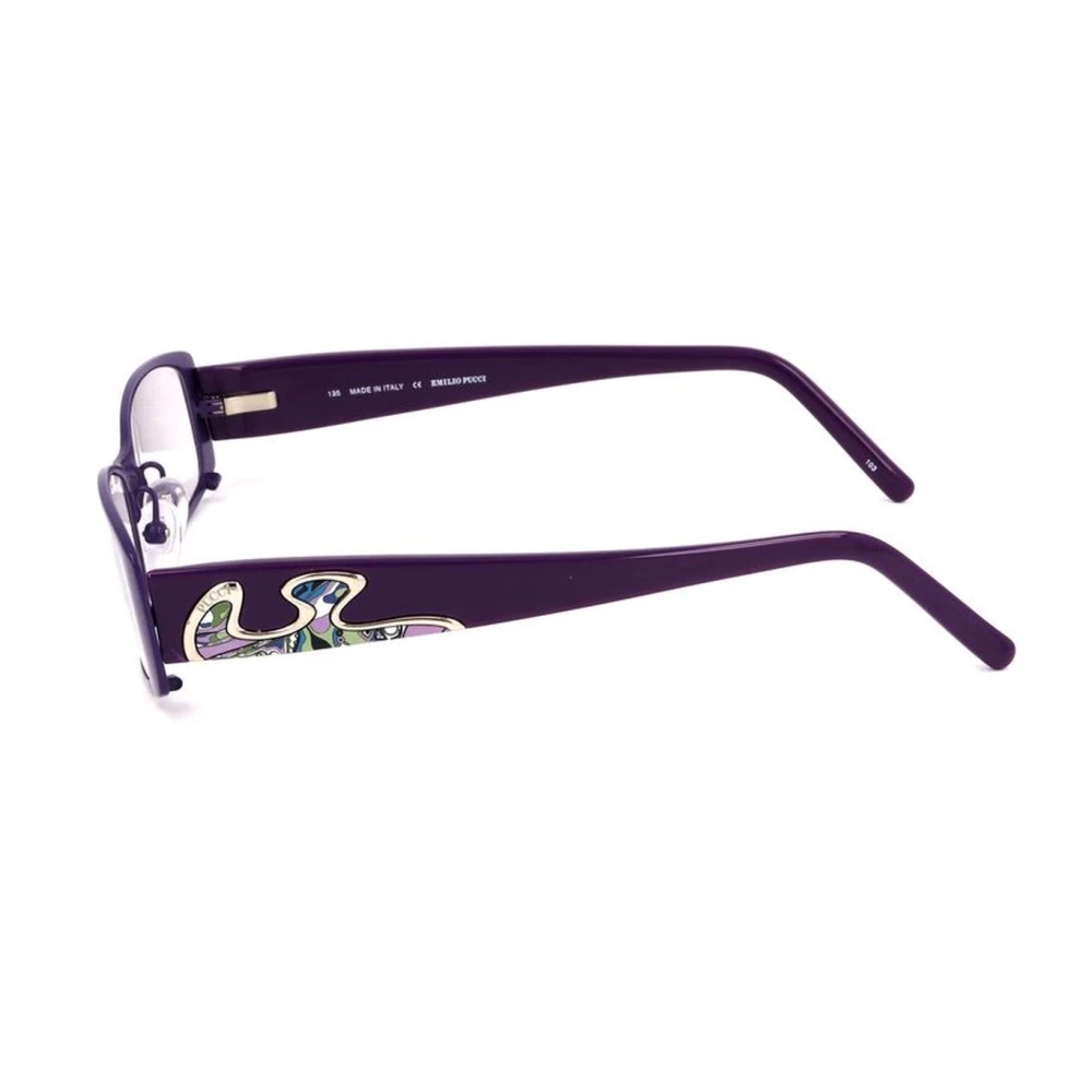 EMILIO PUCCI Lila Metalen Montuur Damesbril Purple Dames