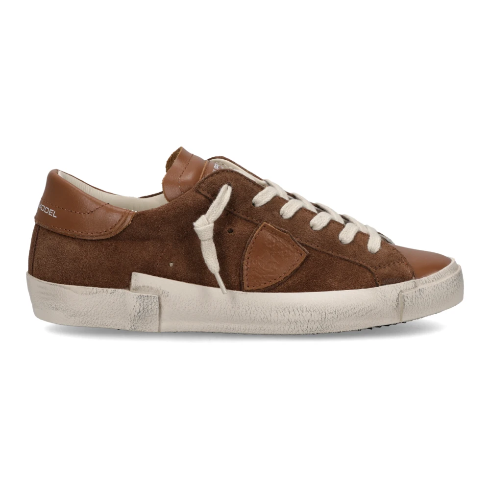 Philippe Model Prsx Tennis Dames Schoenen Bruin