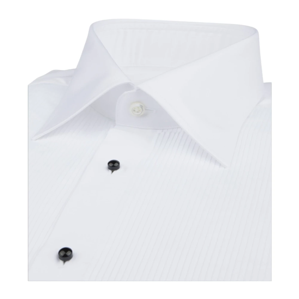 Stenströms Elegant Slim Fit Tuxedo Shirt White Heren
