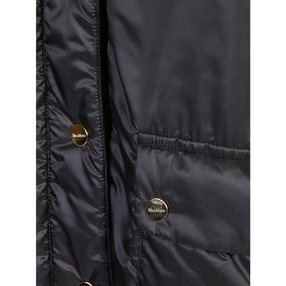 Max Mara Zwarte Jassen & Mantels Aw24 Black Dames