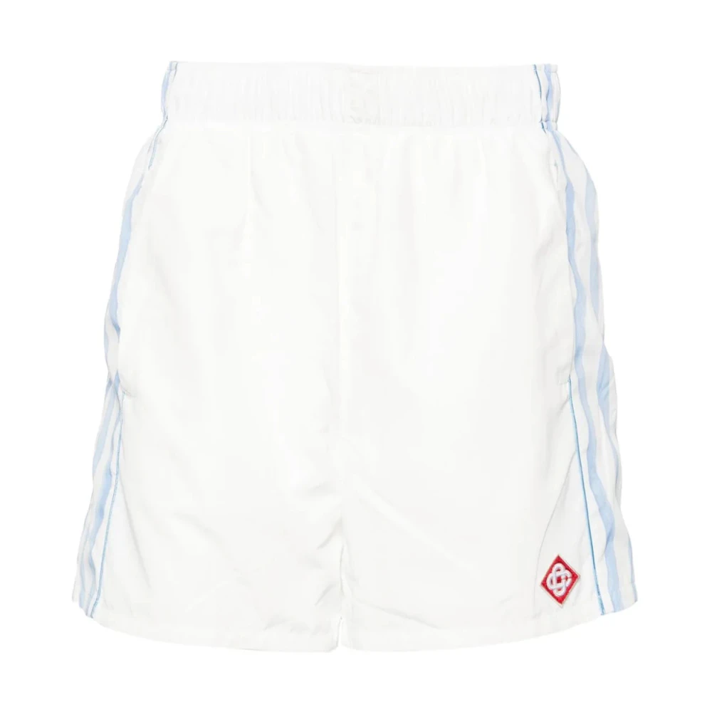Casablanca Gestreepte shorts met middelhoge taille White Heren
