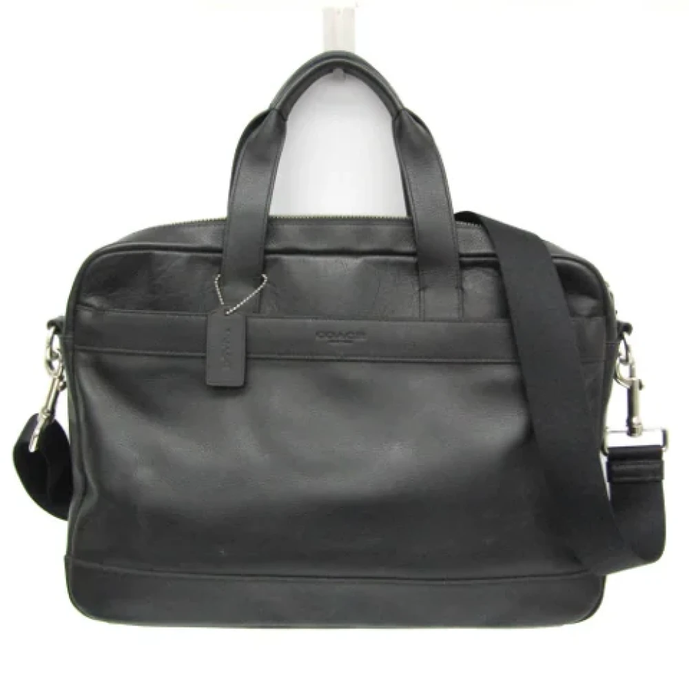 Coach Pre-owned Leather shoulder-bags Black Dames