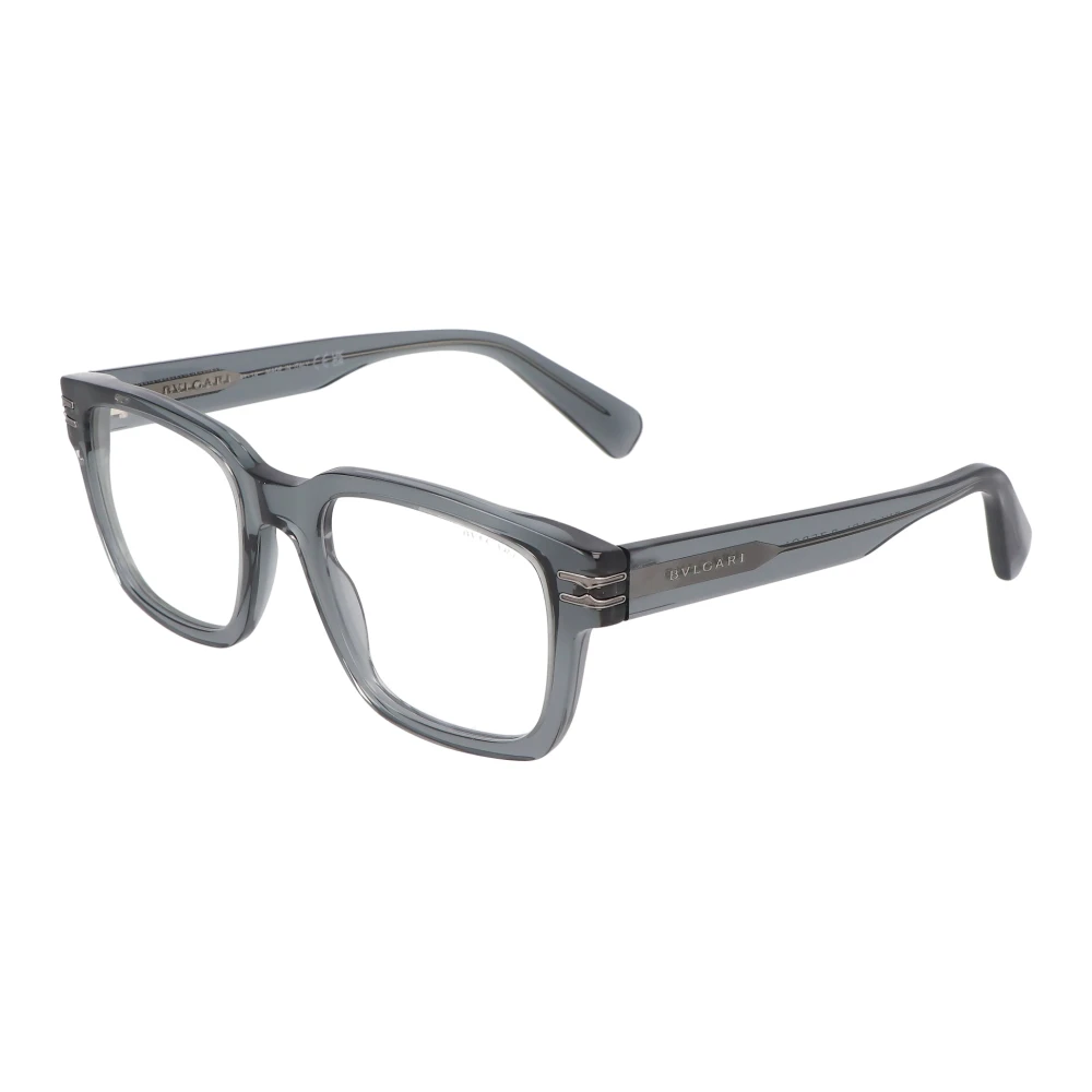 Bvlgari Vierkante acetaatbril Gray Unisex