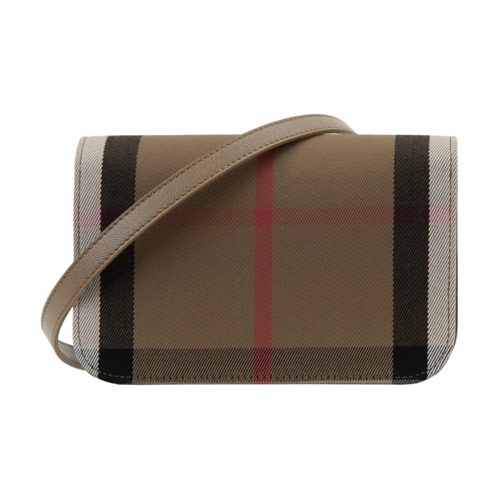 Burberry Dames Schoudertas Magneetknoop Beige Dames