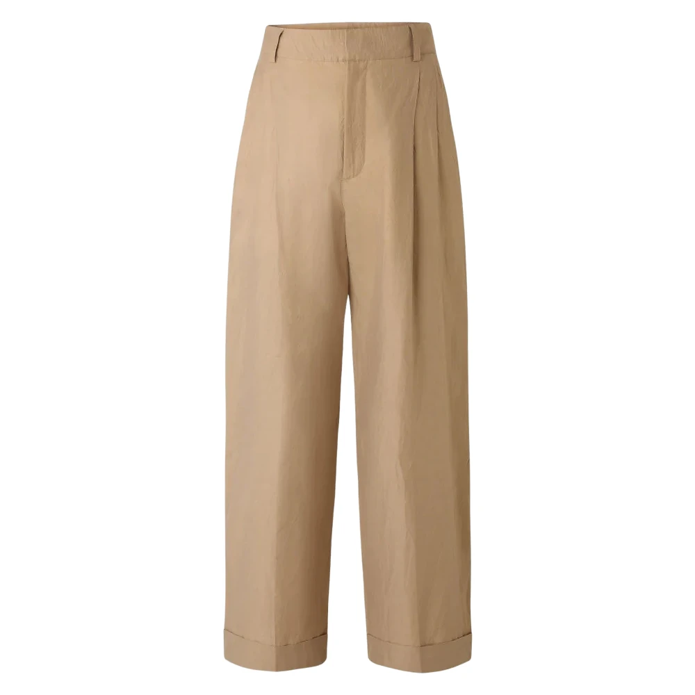 Soeur Women's Beige Watson Trousers - Wide Trousers - S - Trousers