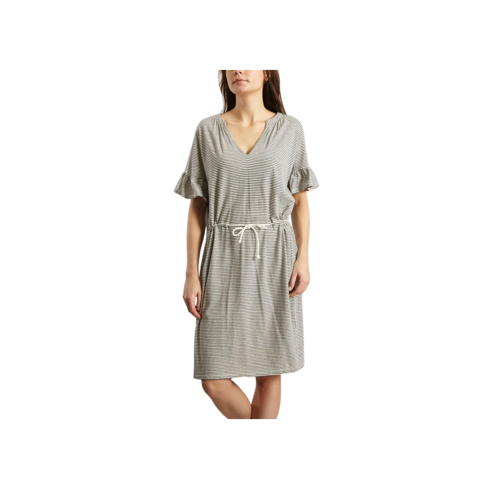 Closed Gestreepte Jersey Jurk Blue Dames