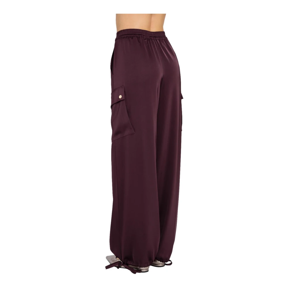 Twinset Paarse Broek Aw24 Purple Dames