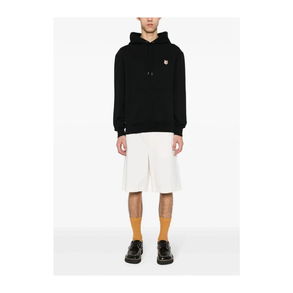 Maison Kitsuné Zwarte Sweatshirt Aw24 Herenmode Black Heren