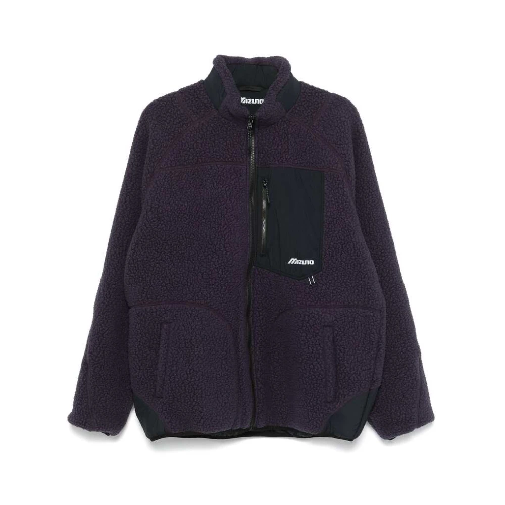 Mizuno Reversibele Fleece Shell Jacket Purple Heren