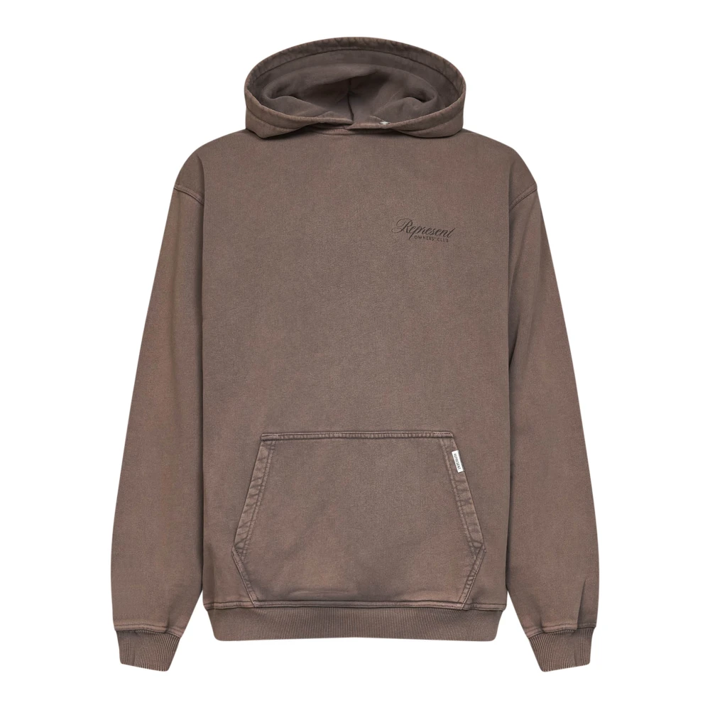 Represent Men's Brown Owners Club Script Hoodie - Hoodies - Xl - Sweatshirts & Hoodies