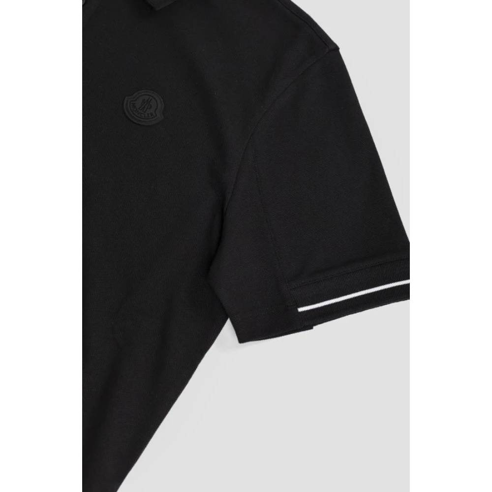 Moncler Polo Shirts Black Heren