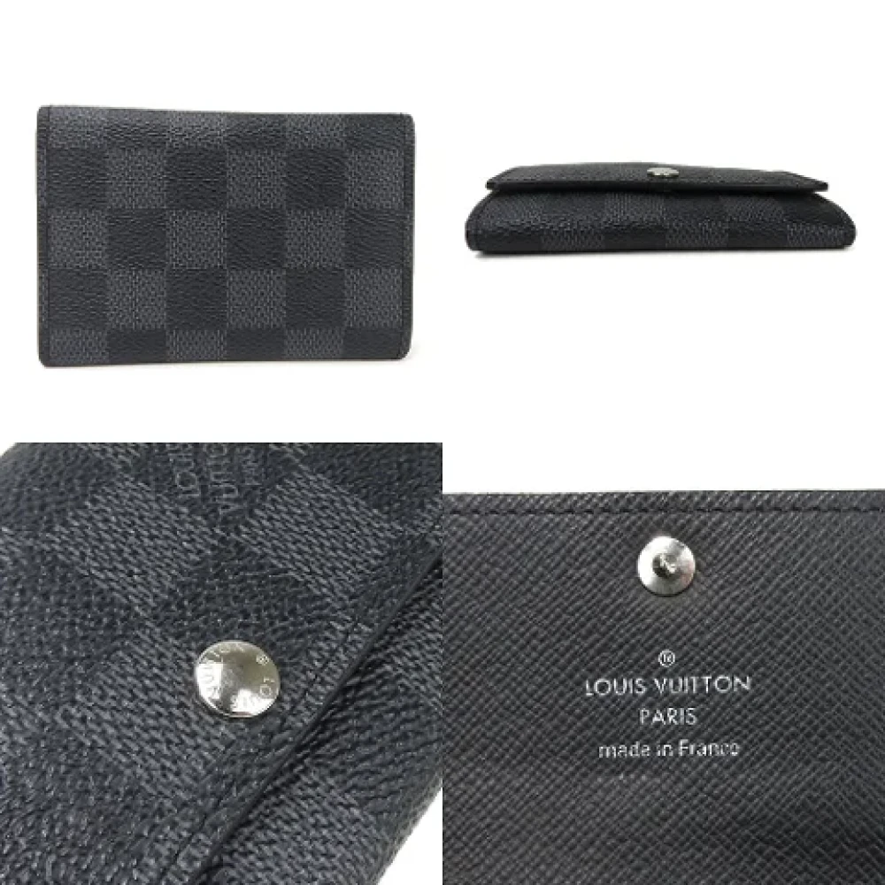 Louis Vuitton Vintage Pre-owned Canvas key-holders Black Dames