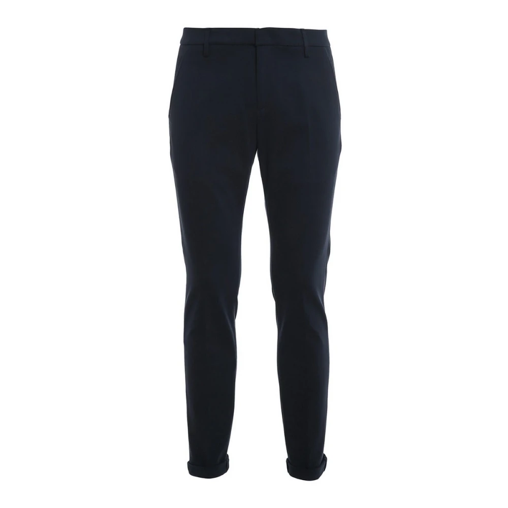 Dondup Men's Blue Stylish Slim-Fit Trousers