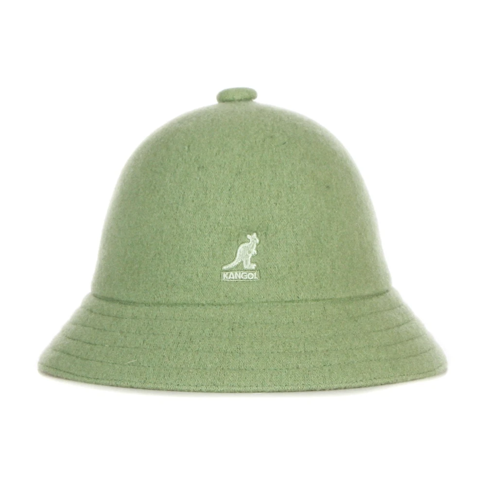 Kangol Uomo Verde Cappello Da Pescatore In Lana Oliva