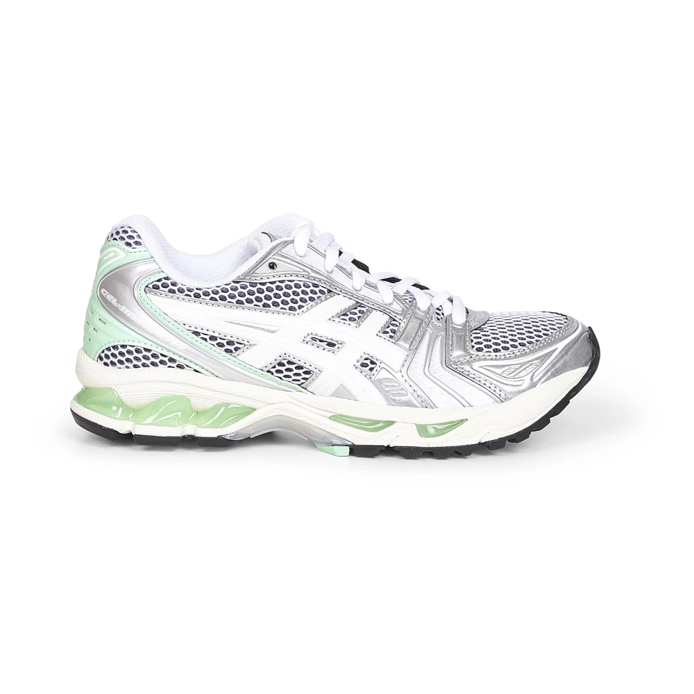 Asics Women's White Eco Leather Mesh Sneakers