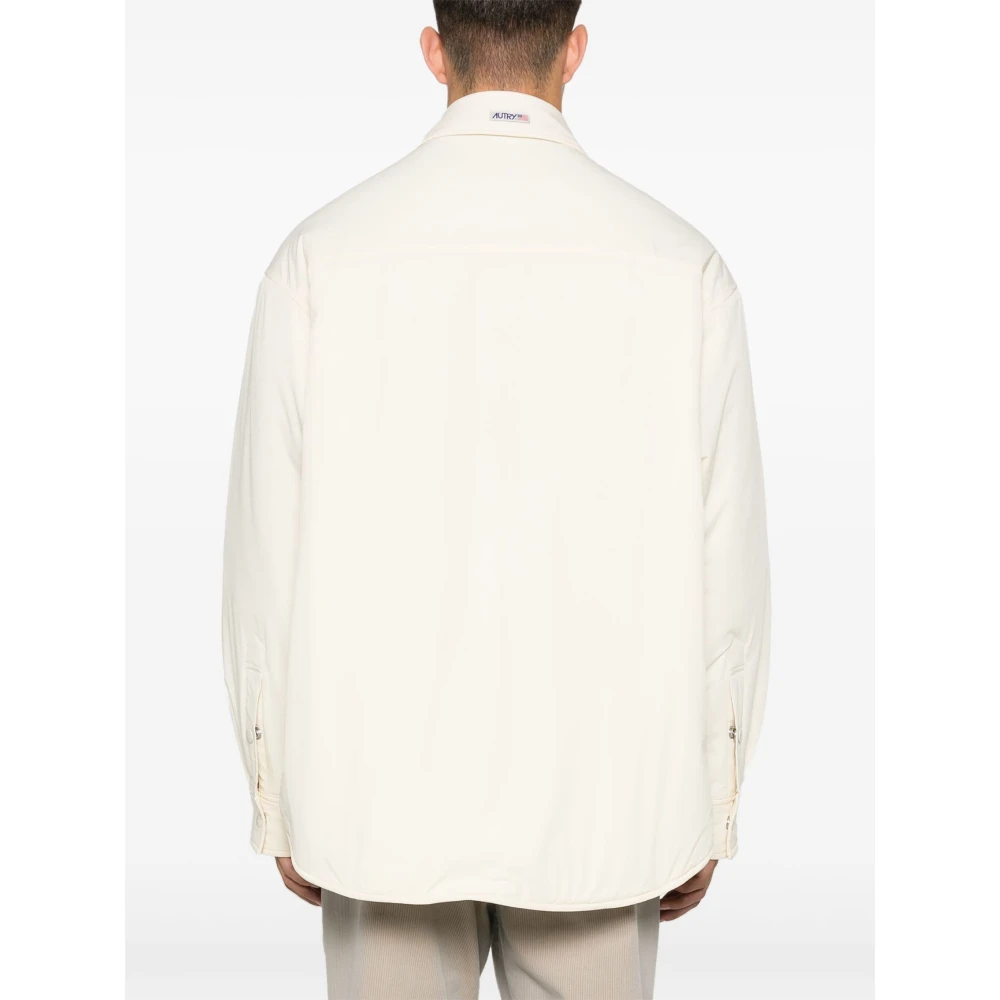 Autry Gewatteerd Overhemdjack Beige Heren