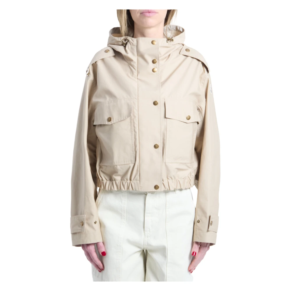 Moncler , Light Jackets, Female, Beige, M, Carex Jacket