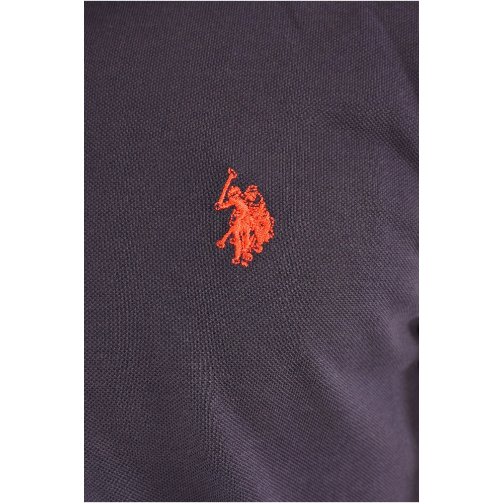 U.s. Polo Assn. Blauwe King Polo Shirt 100% Katoen Blue Heren