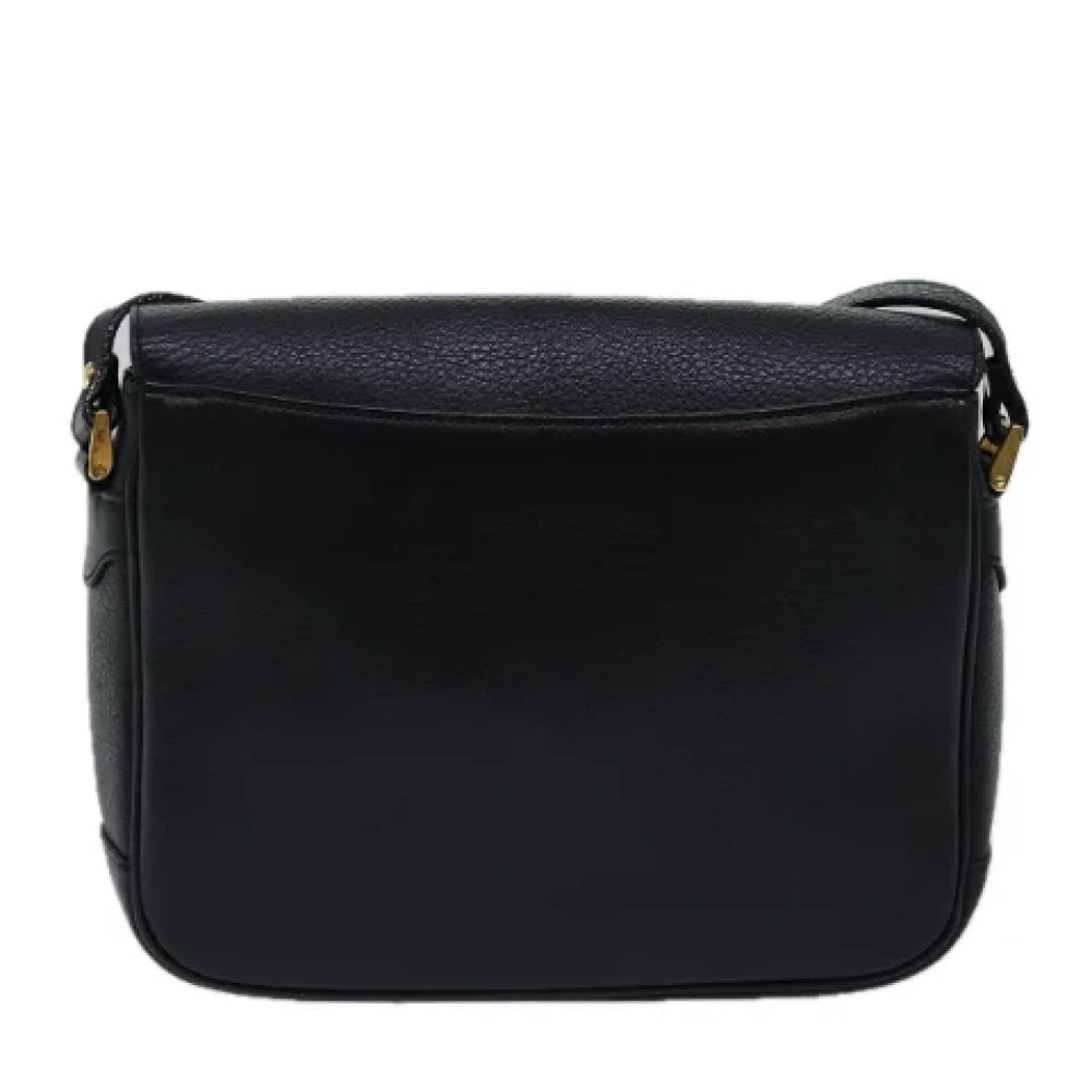 Burberry Vintage Pre-owned Leather shoulder-bags Black Dames