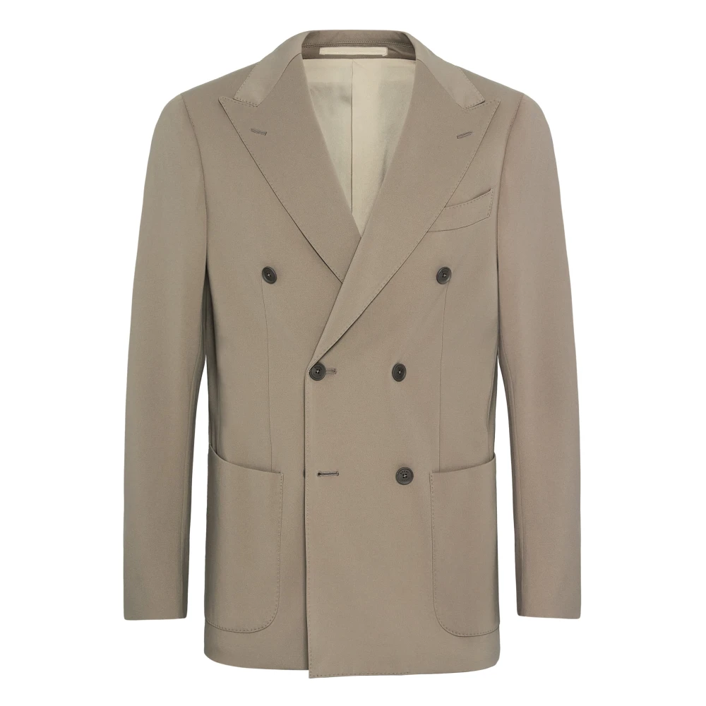 Boggi Milano B Tech Dubbelrij Jas in B Tech Nylon Brown Heren