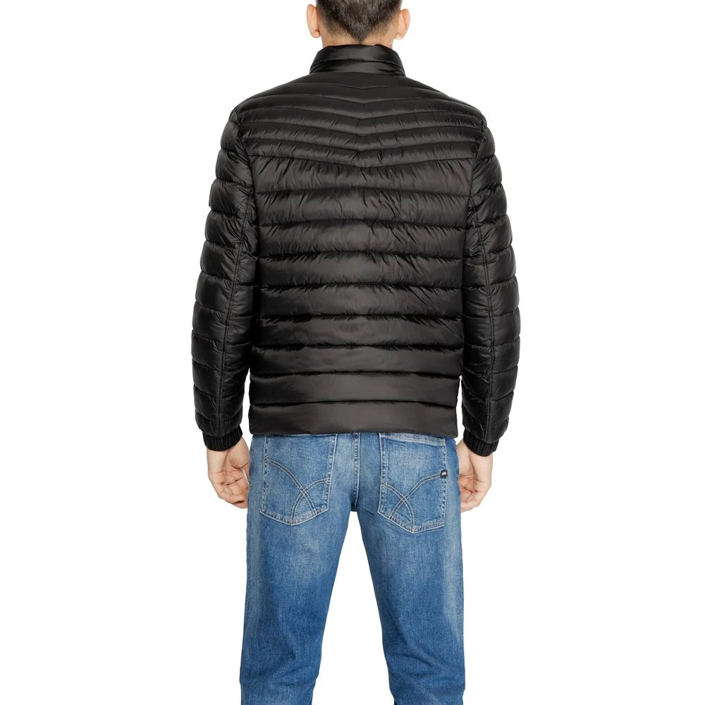 Hugo Boss Zwarte Polyamide Jas voor Mannen Black Heren